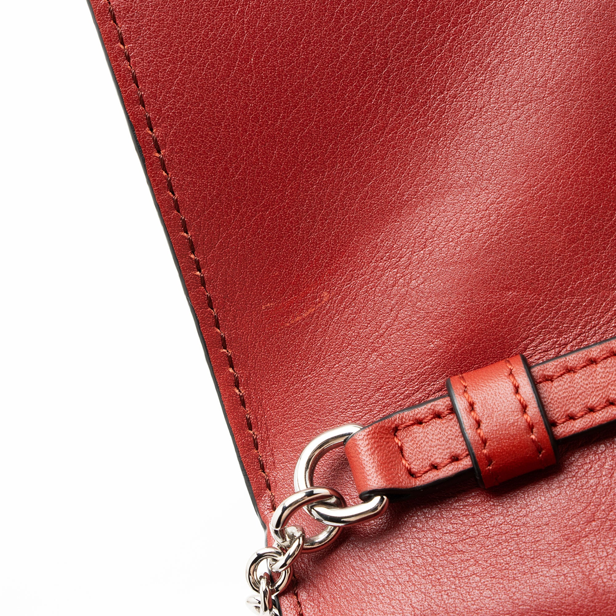 Loewe Grained Calfskin Chain Wallet