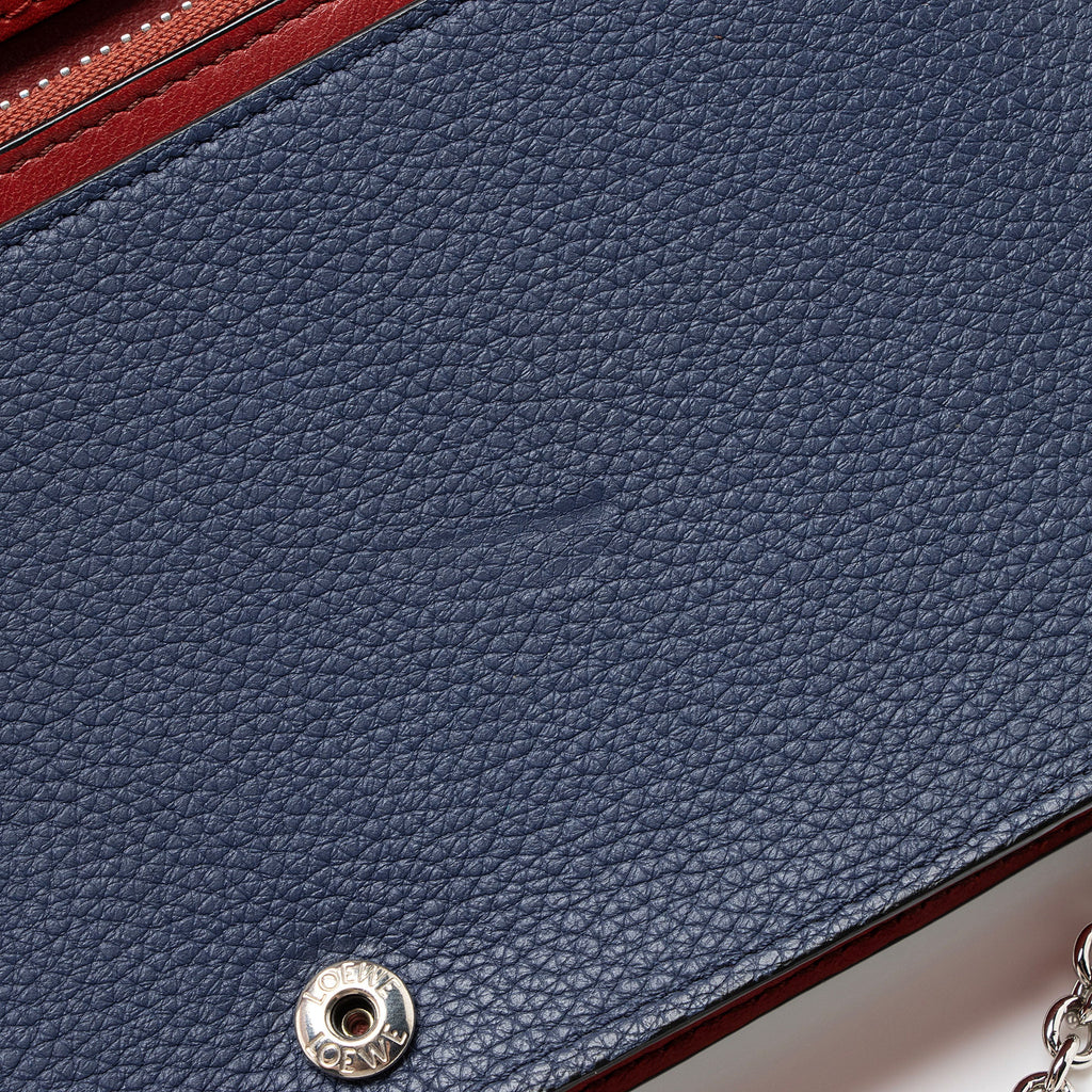 Loewe Grained Calfskin Chain Wallet