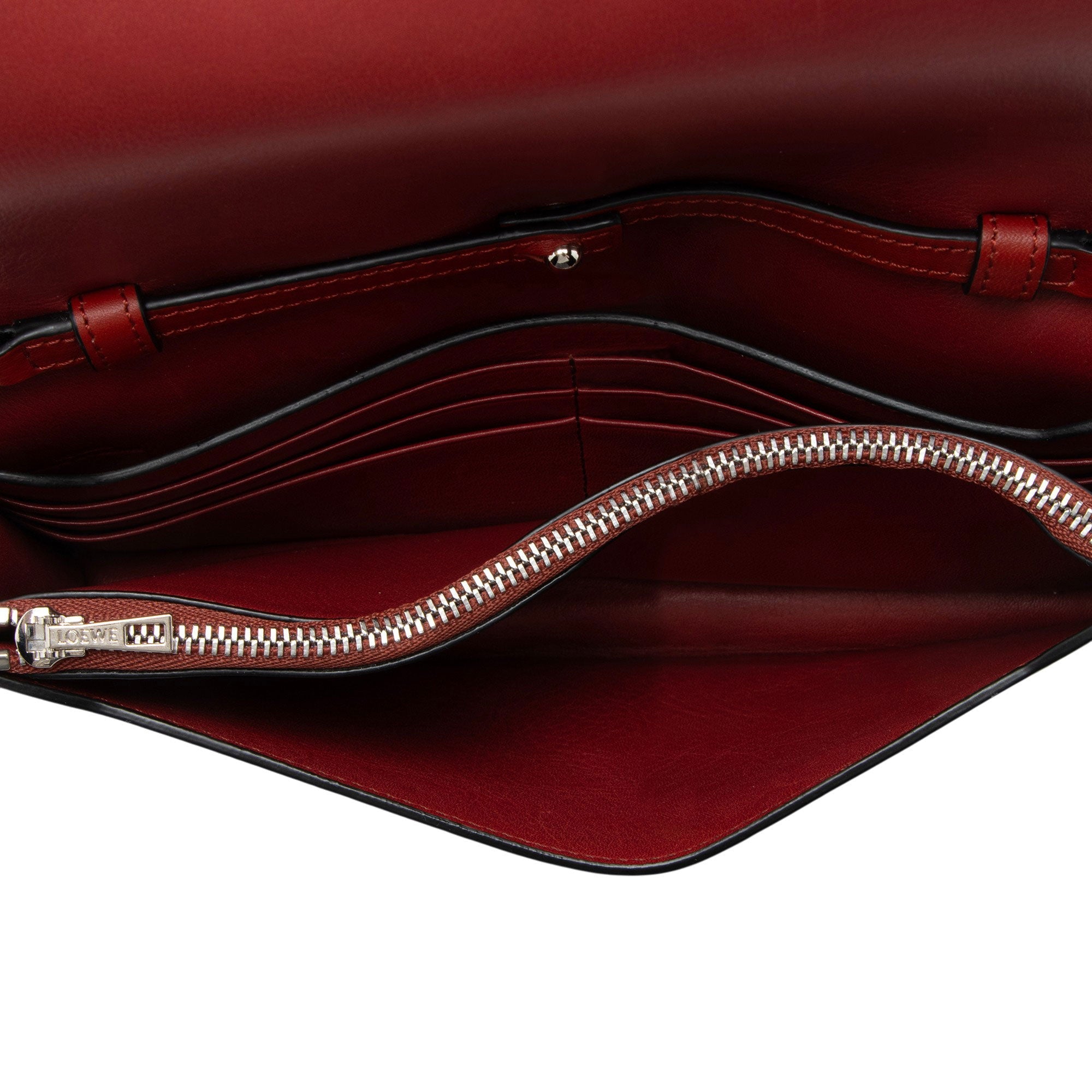 Loewe Grained Calfskin Chain Wallet