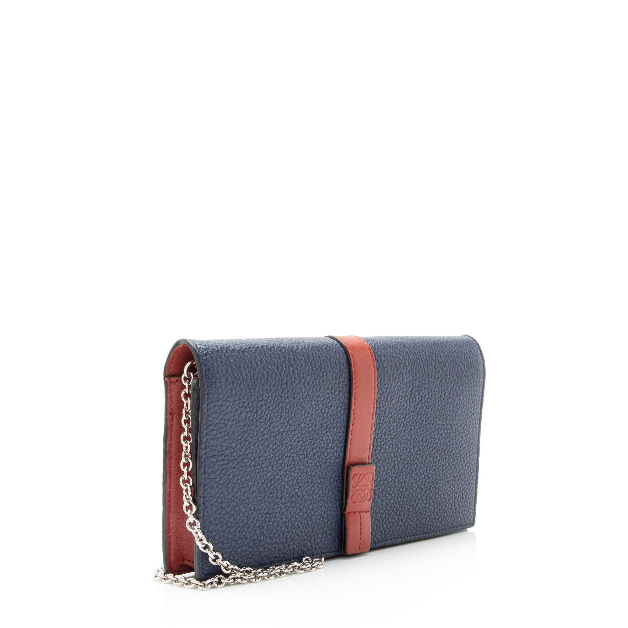 Loewe Grained Calfskin Chain Wallet