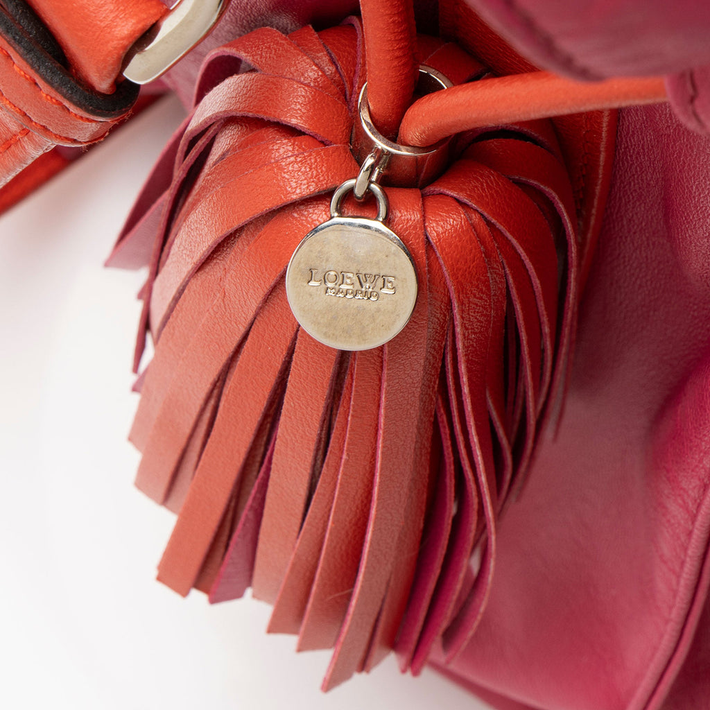 Loewe Mellow Nappa Flamenco Tassel Shoulder Bag
