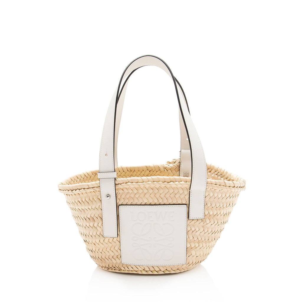 Loewe Raffia Basket Small Tote