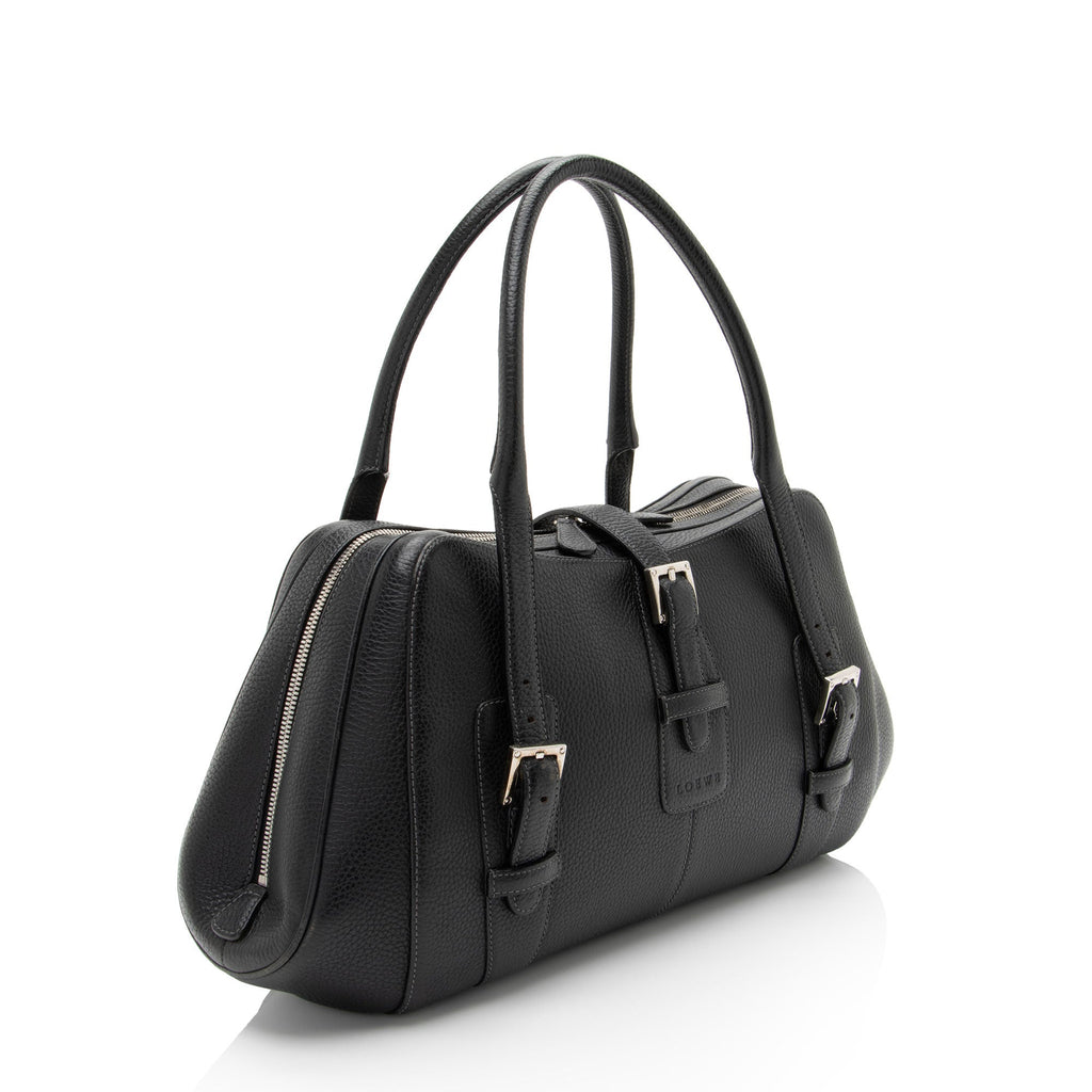 Loewe Vintage Grained Calfskin Senda Satchel