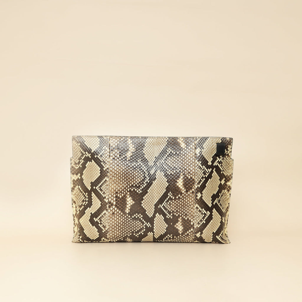 Loewe Bicolor Python Repeat T Pouch