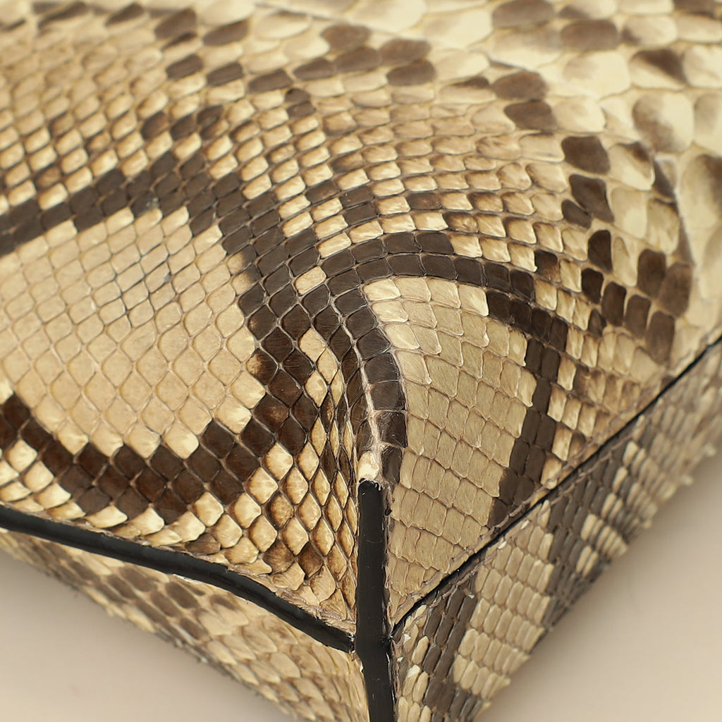 Loewe Bicolor Python Repeat T Pouch