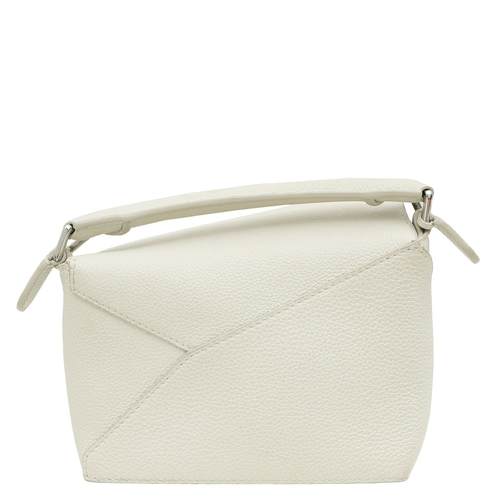Loewe White Mini Puzzle Bag