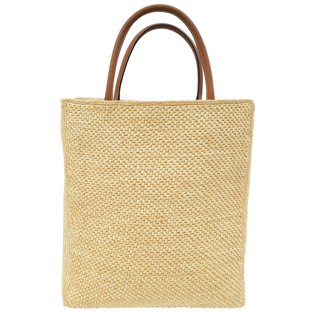 Loewe Bicolor Standard A4 Tote Raffia Bag