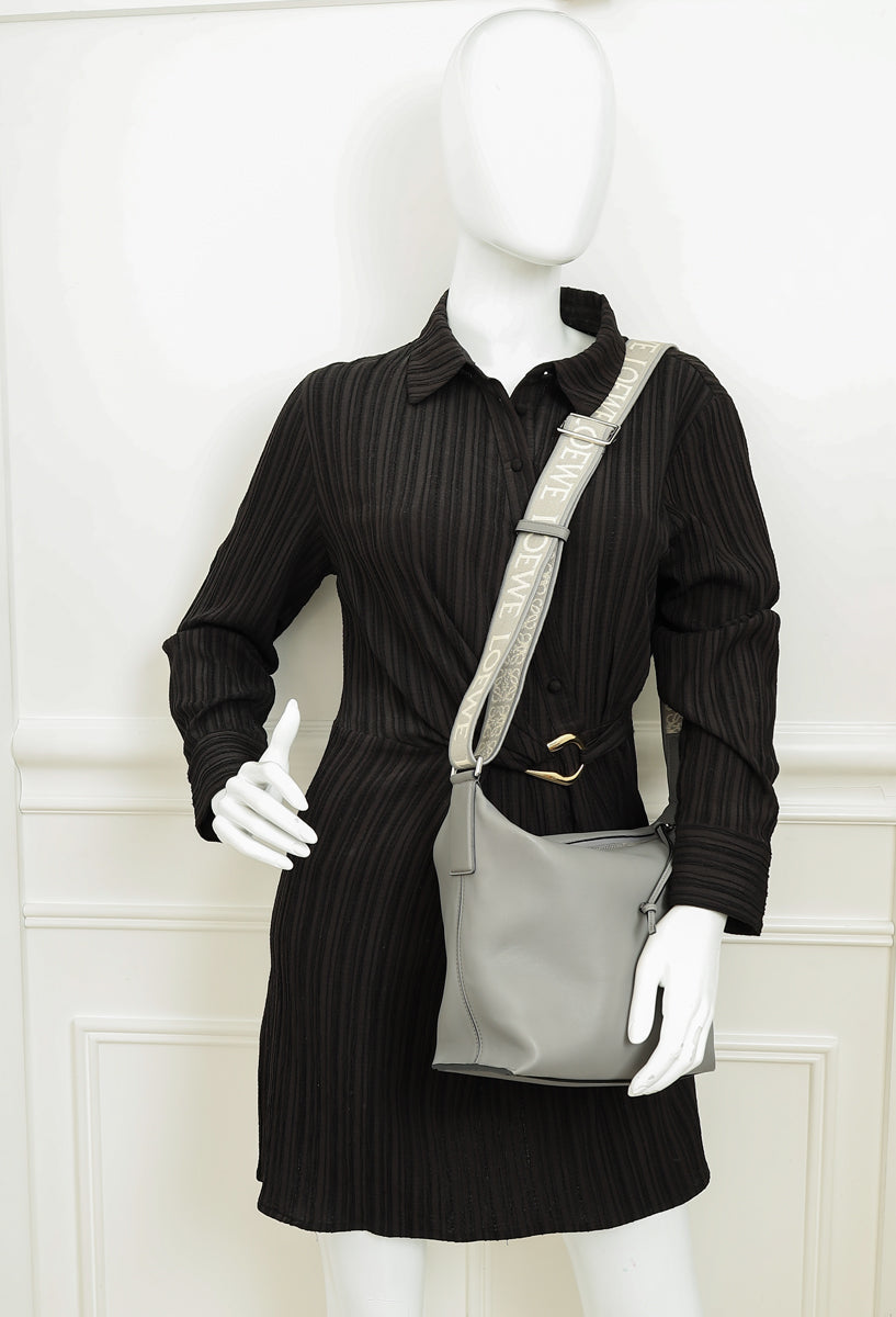 Loewe Asphalt Grey Small Cubi Crossbody Bag