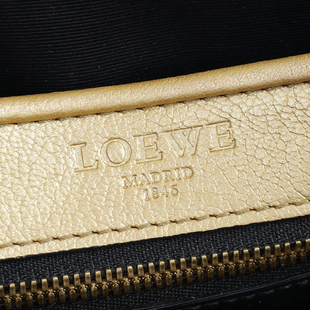 Loewe Metallic Gold Heritage Crossbody Bag