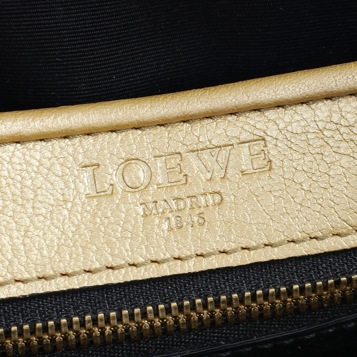 Loewe Metallic Gold Heritage Crossbody Bag