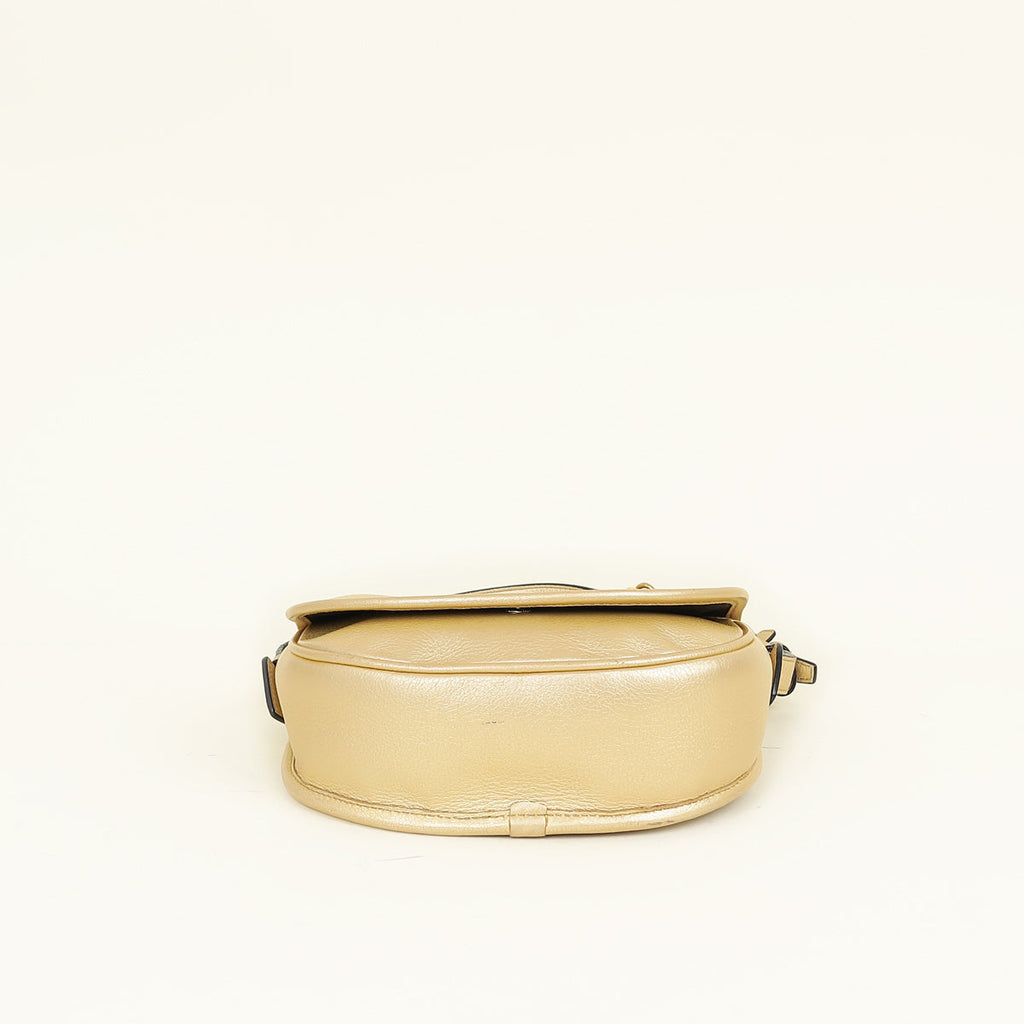 Loewe Metallic Gold Heritage Crossbody Bag