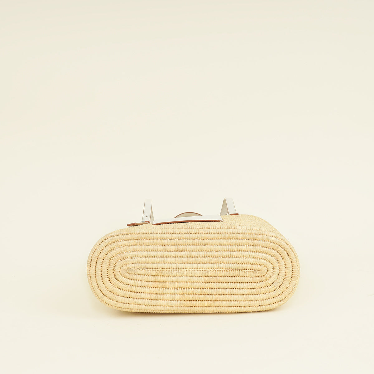 Loewe Bicolor Small Square Basket Raffia Bag