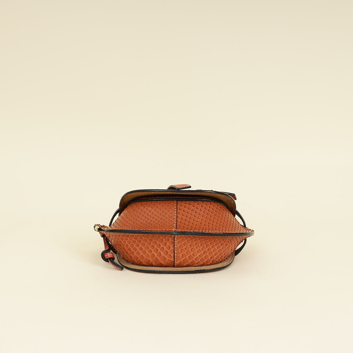 Loewe Brown Python Mini Gate Bag