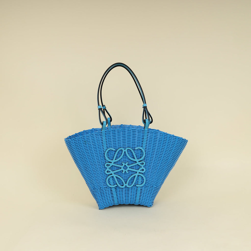 Loewe Blue X Paula's Ibiza Small Mermaid Basket Bag