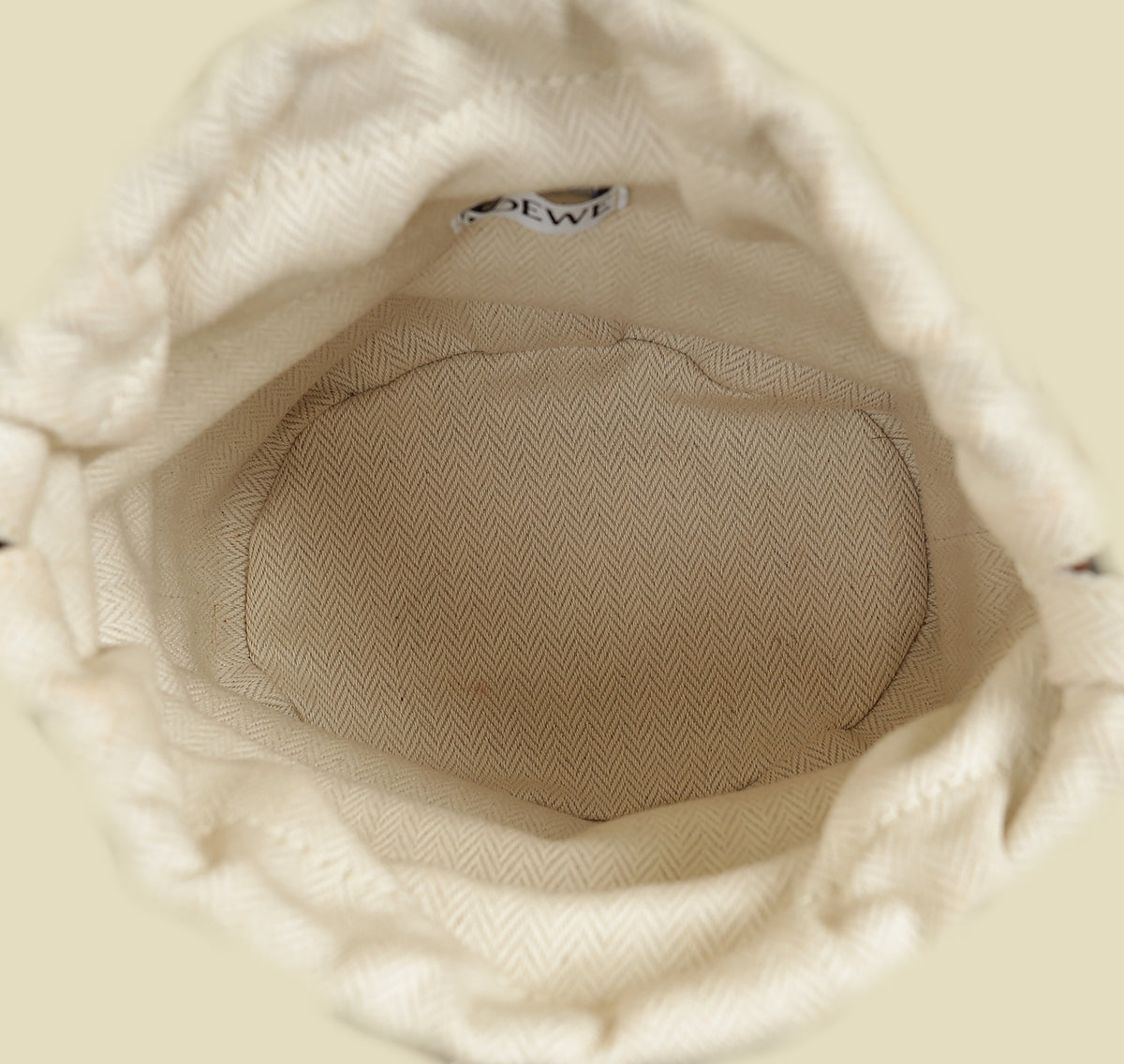 Loewe Beige x Paula’s Ibiza Raffia Beehive Basket Bag