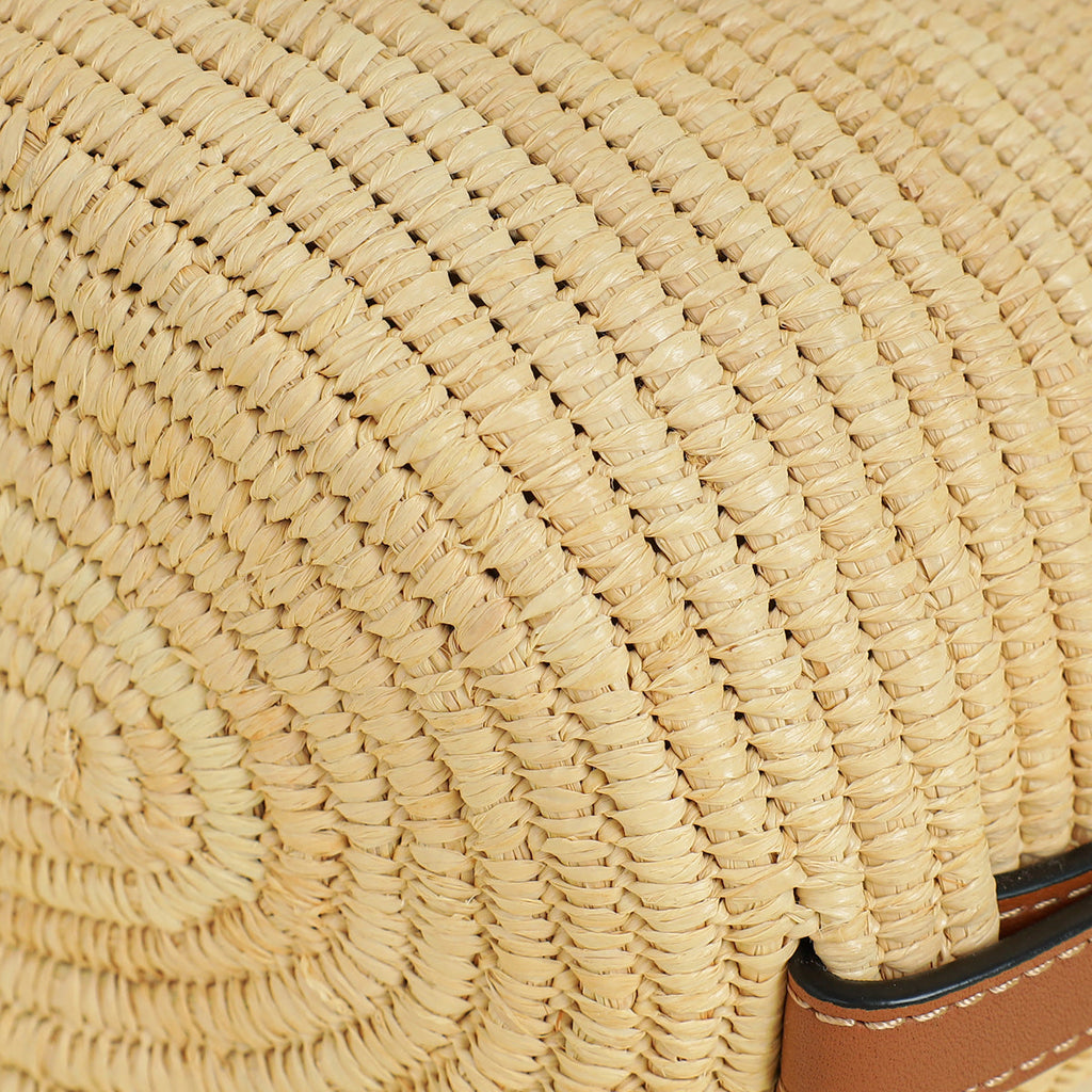 Loewe Beige x Paula’s Ibiza Raffia Beehive Basket Bag