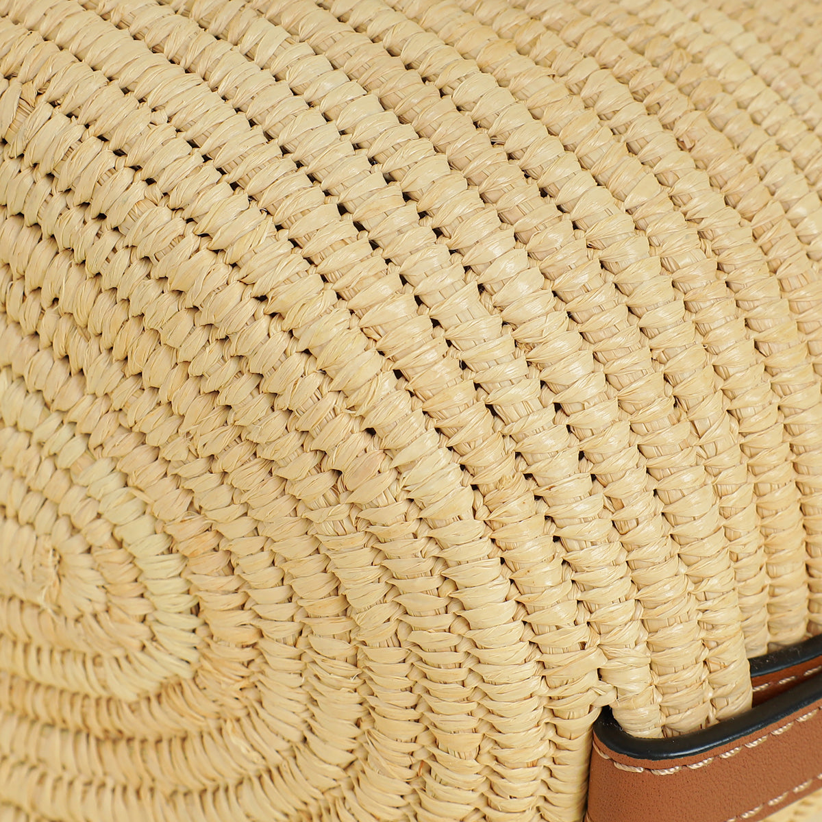 Loewe Beige x Paula’s Ibiza Raffia Beehive Basket Bag