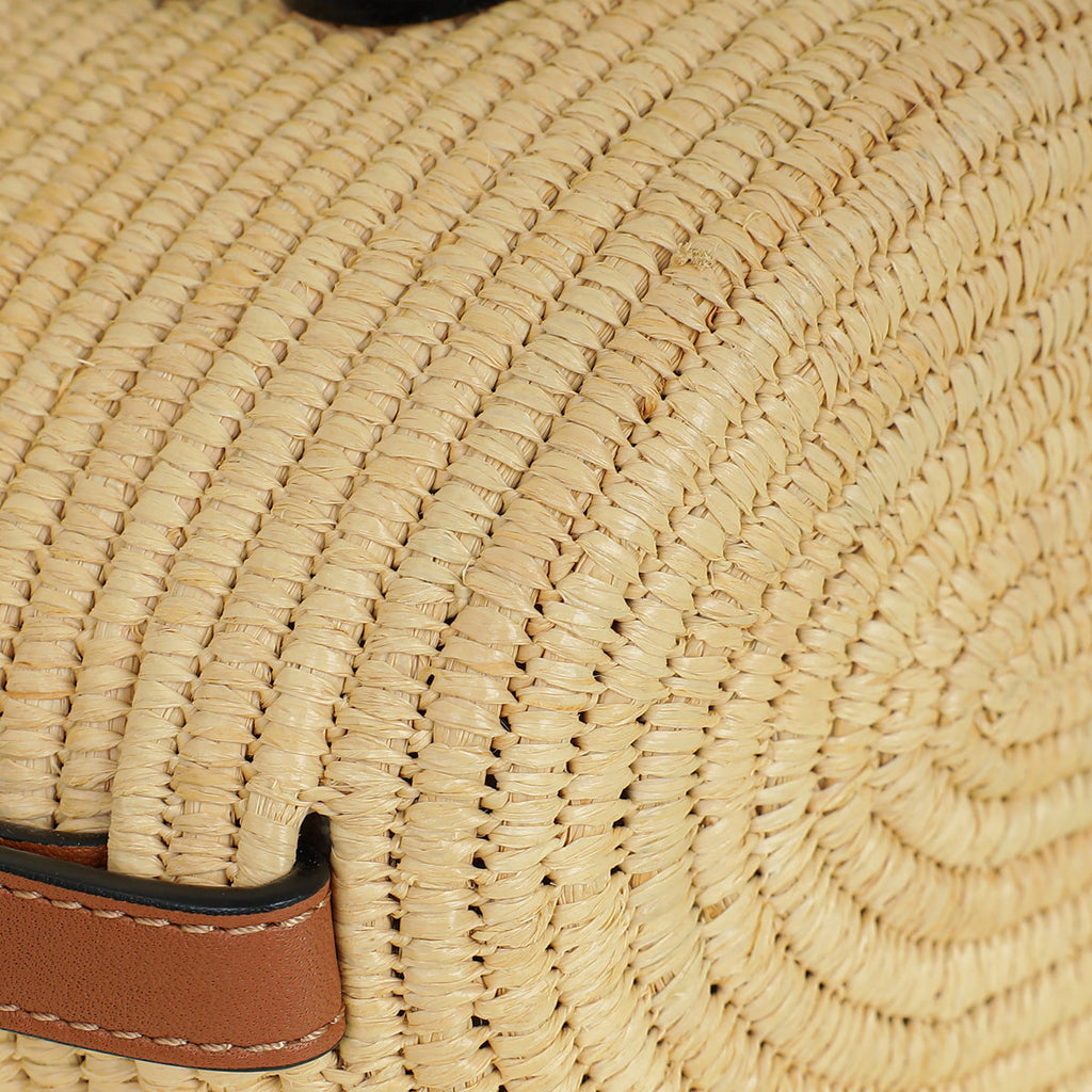 Loewe Beige x Paula’s Ibiza Raffia Beehive Basket Bag