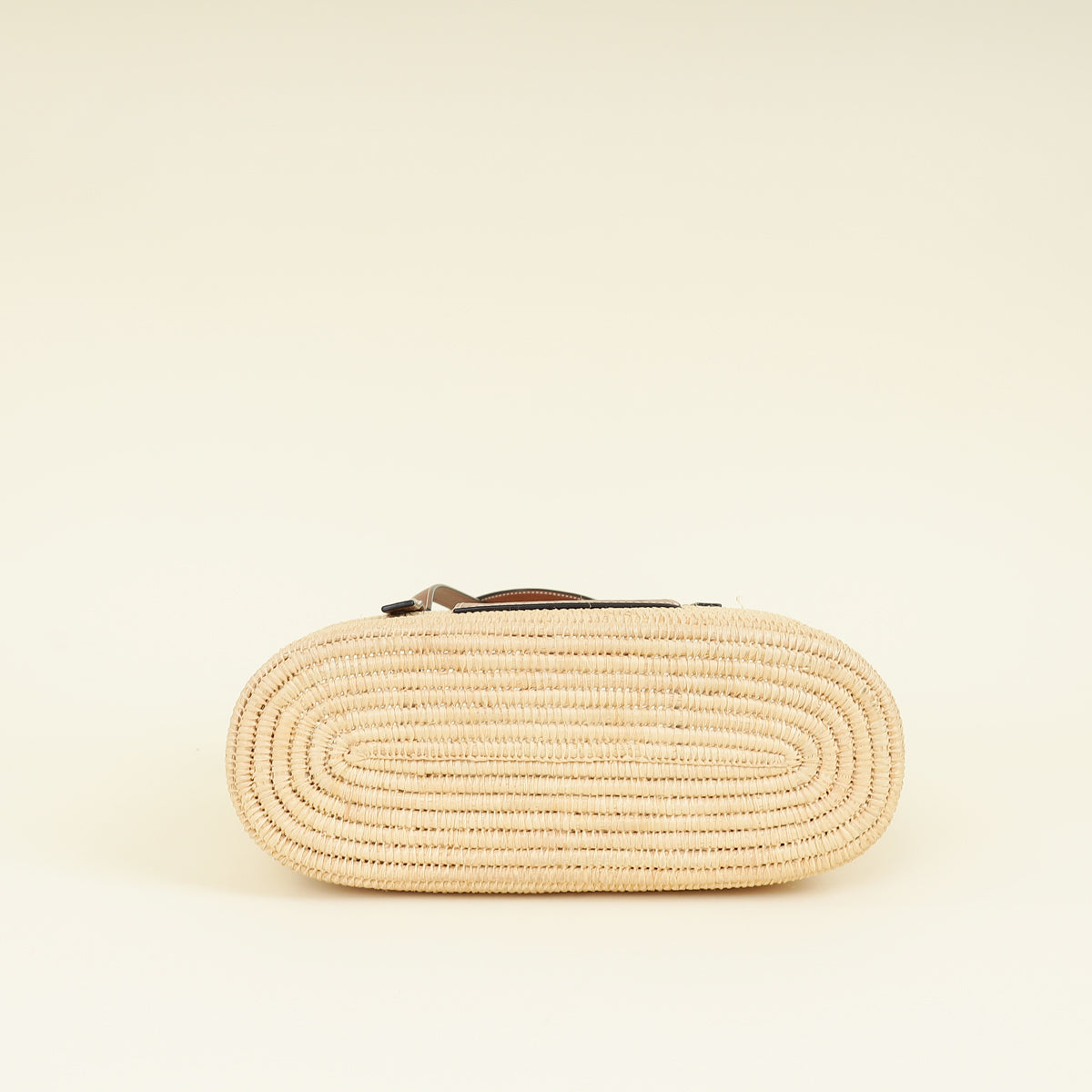 Loewe Bicolor Small Square Basket Raffia Bag