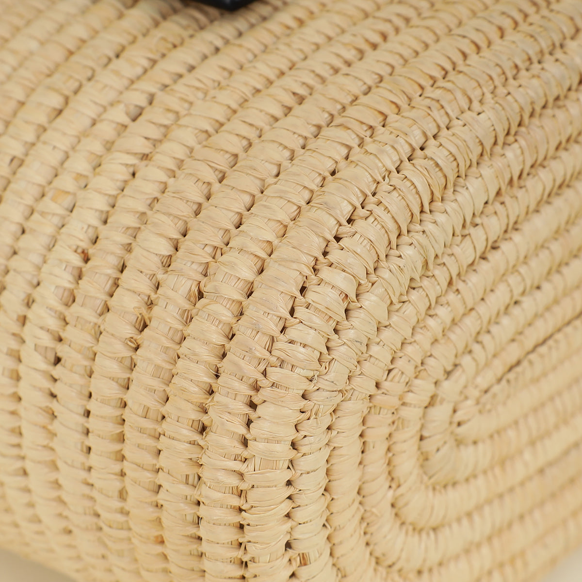 Loewe Bicolor Small Square Basket Raffia Bag