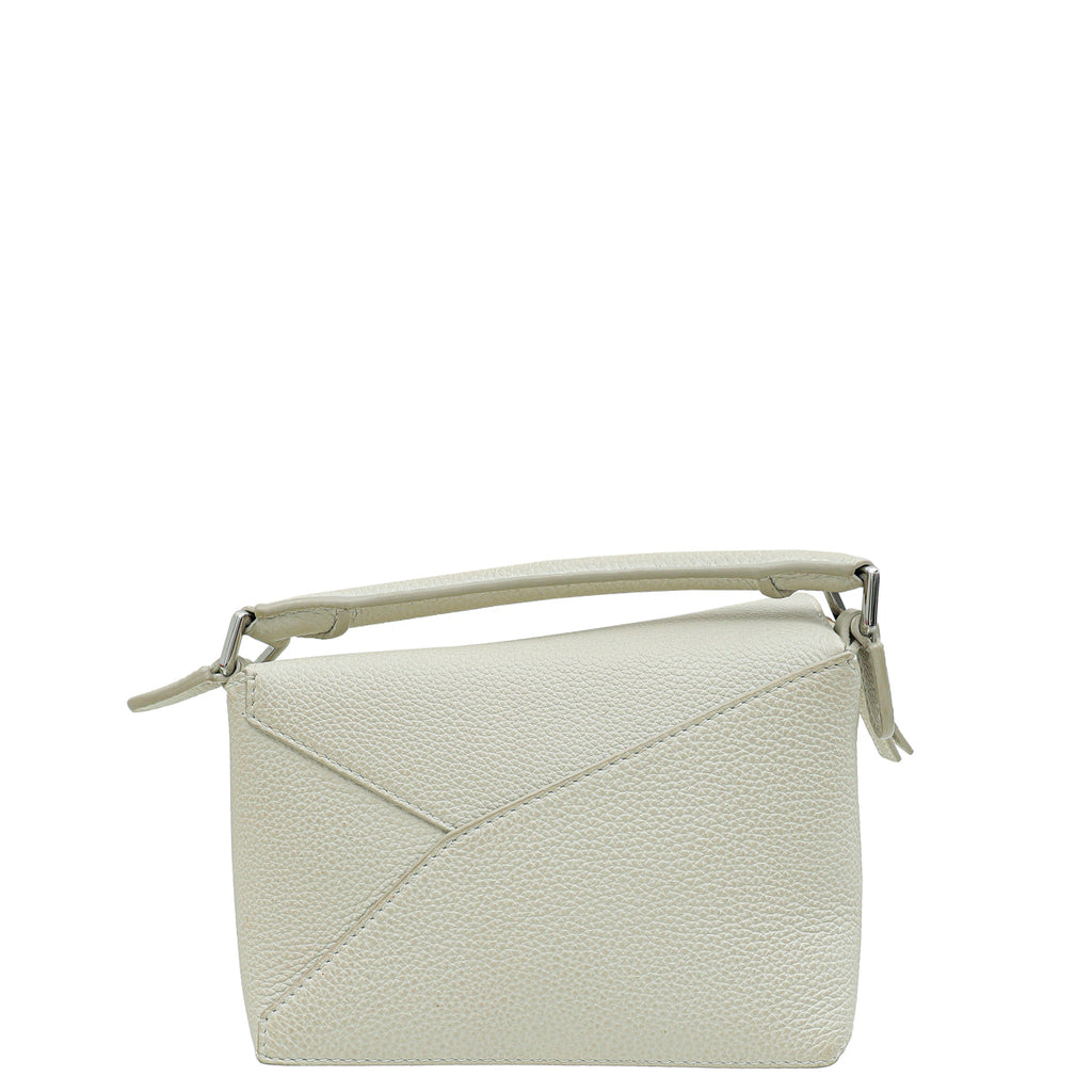 Loewe White Mini Puzzle Bag