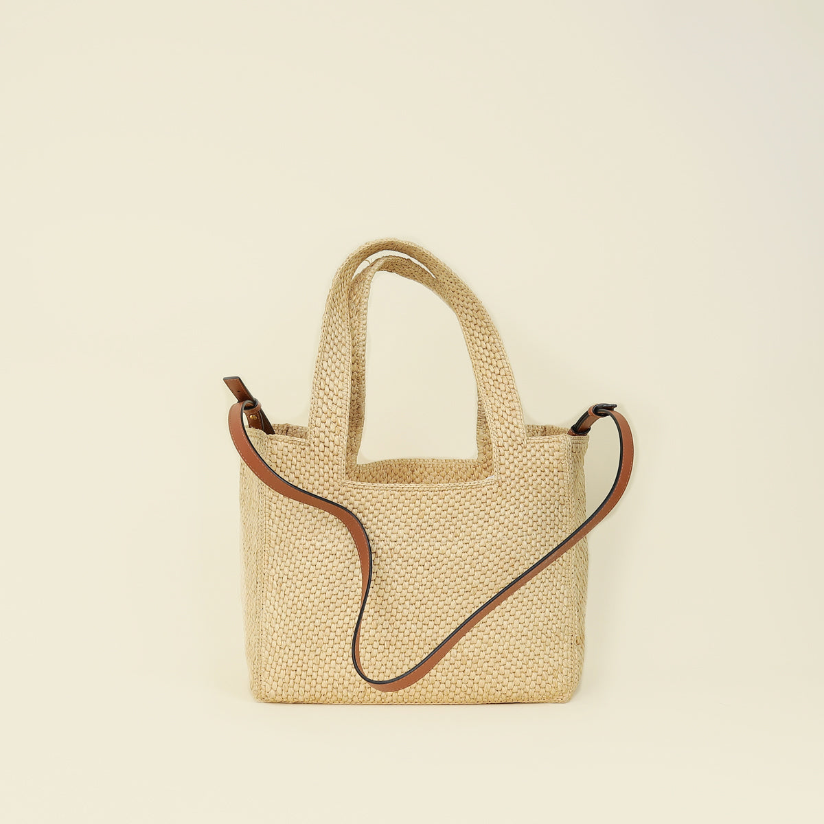 Loewe Tricolor x Paula's Ibiza Raffia Font Tote Bag