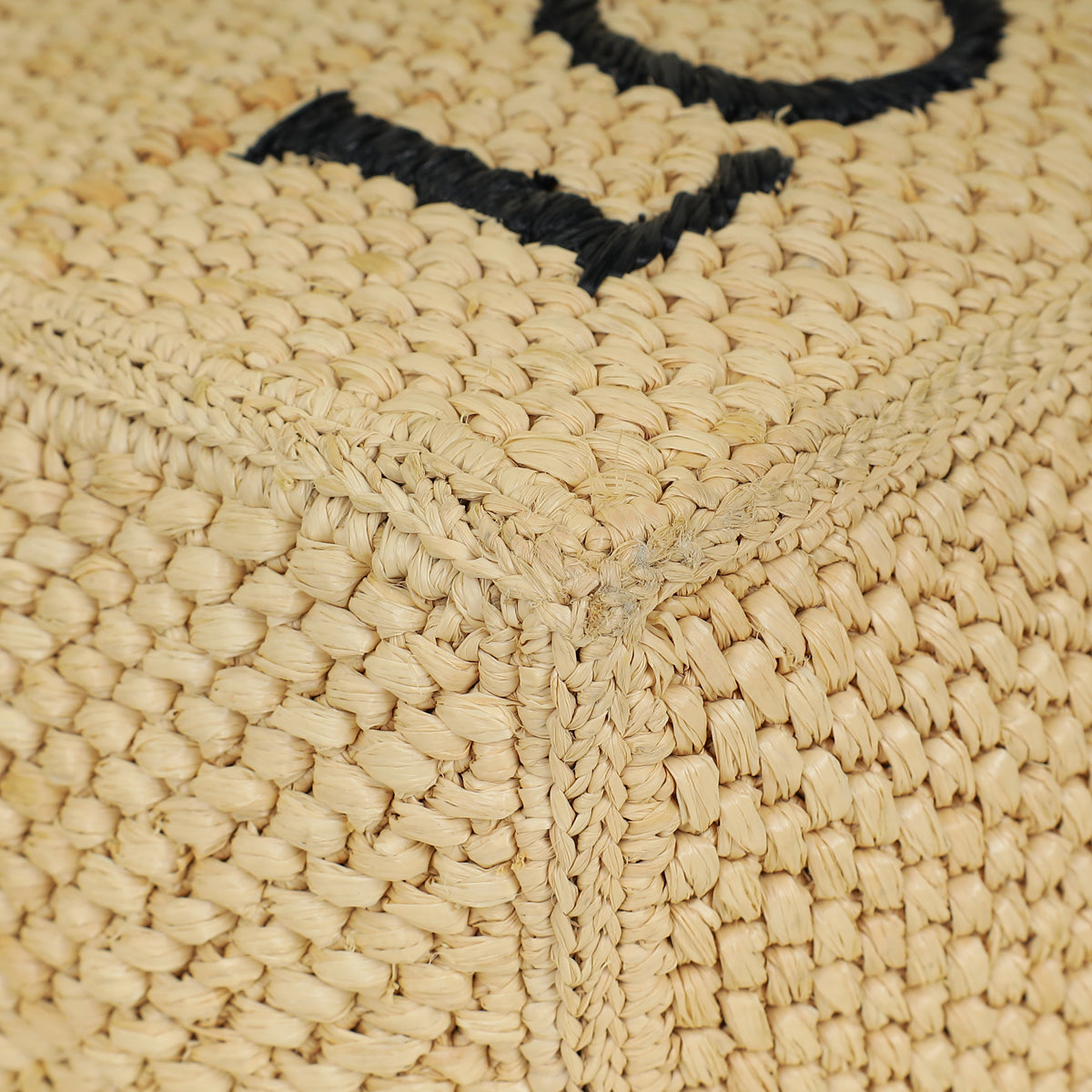 Loewe Tricolor x Paula's Ibiza Raffia Font Tote Bag
