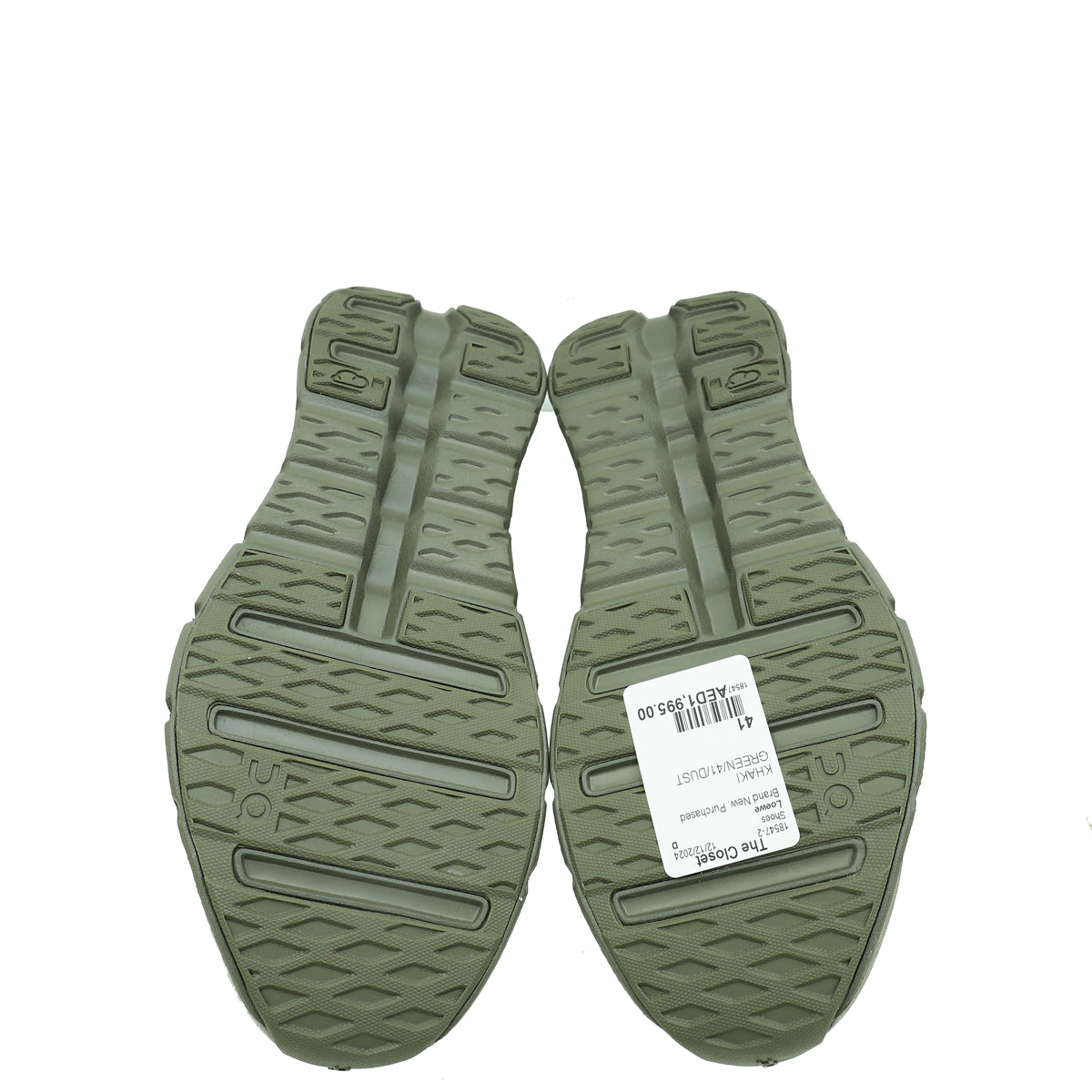 Loewe Khaki Green X  On Running Cloudtilt Sand Sneaker 41
