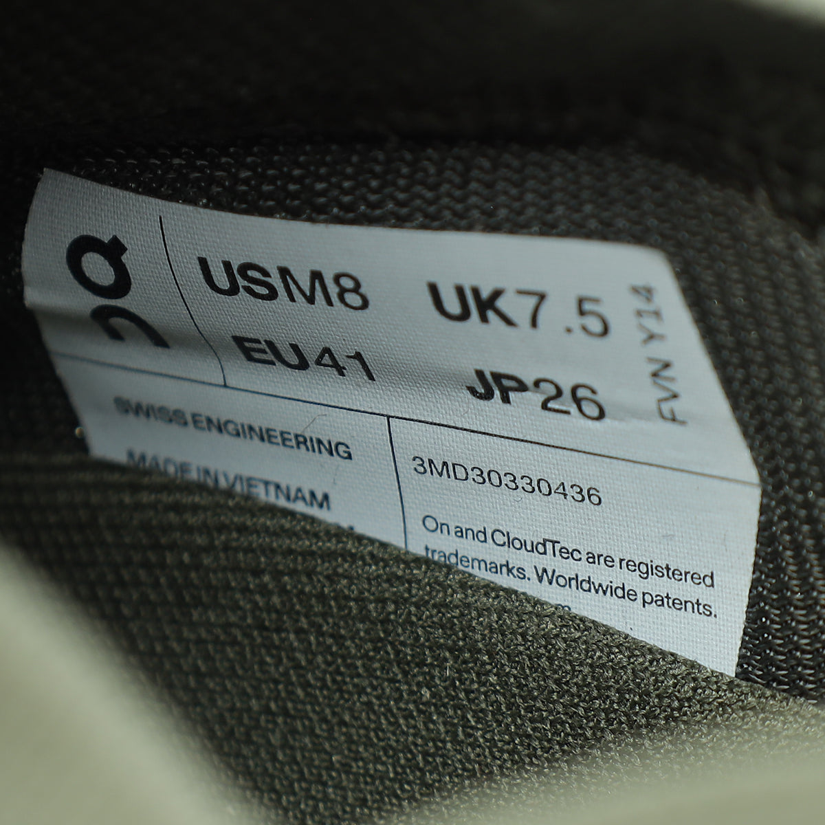 Loewe Khaki Green X  On Running Cloudtilt Sand Sneaker 41