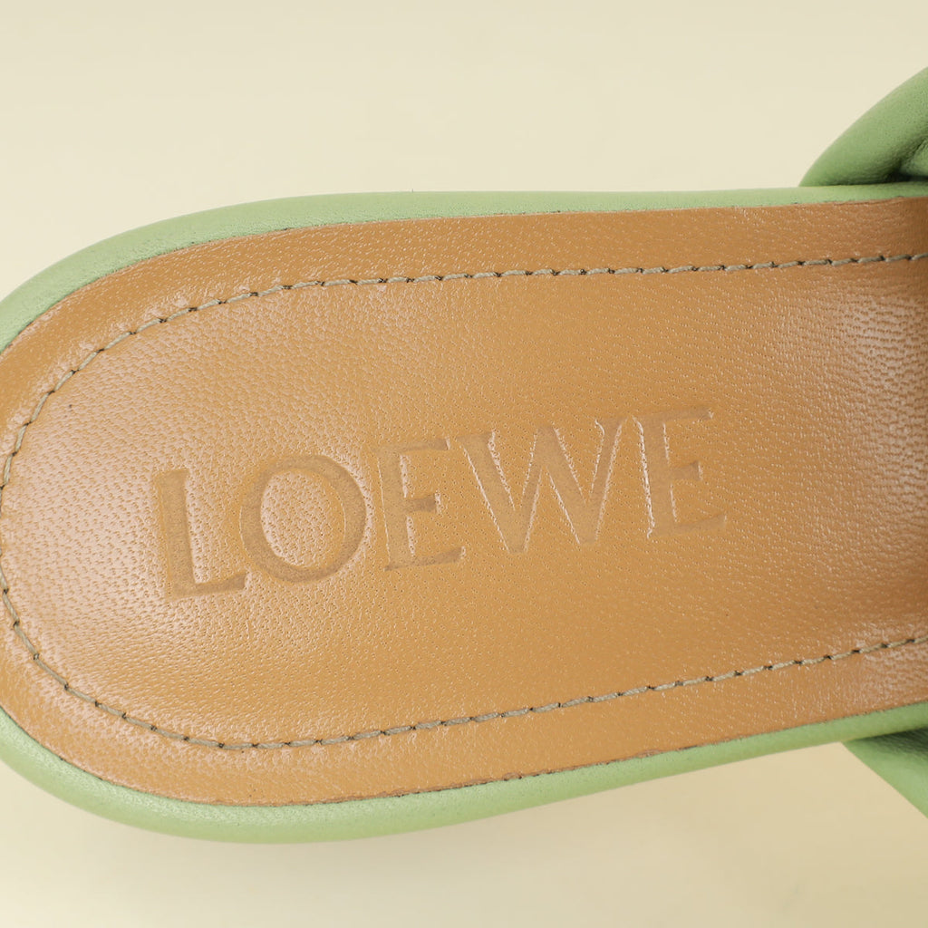 Loewe Pistachio Hue Anagram Padded Mules 36