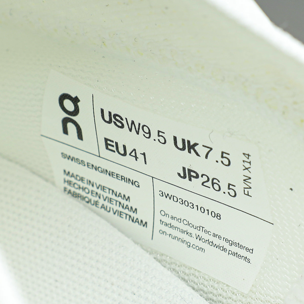 Loewe White X On Running Cloudtilt Sand Sneaker 41