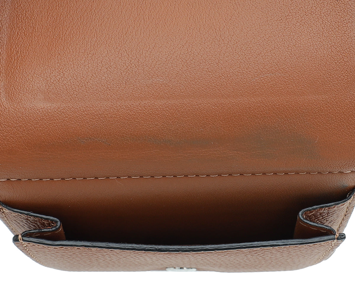 Loewe Tan Anagram Trifold Wallet