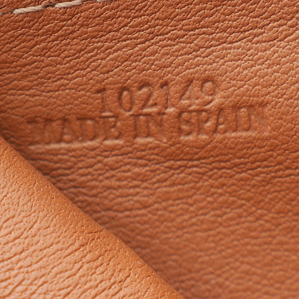Loewe Tan Anagram Trifold Wallet