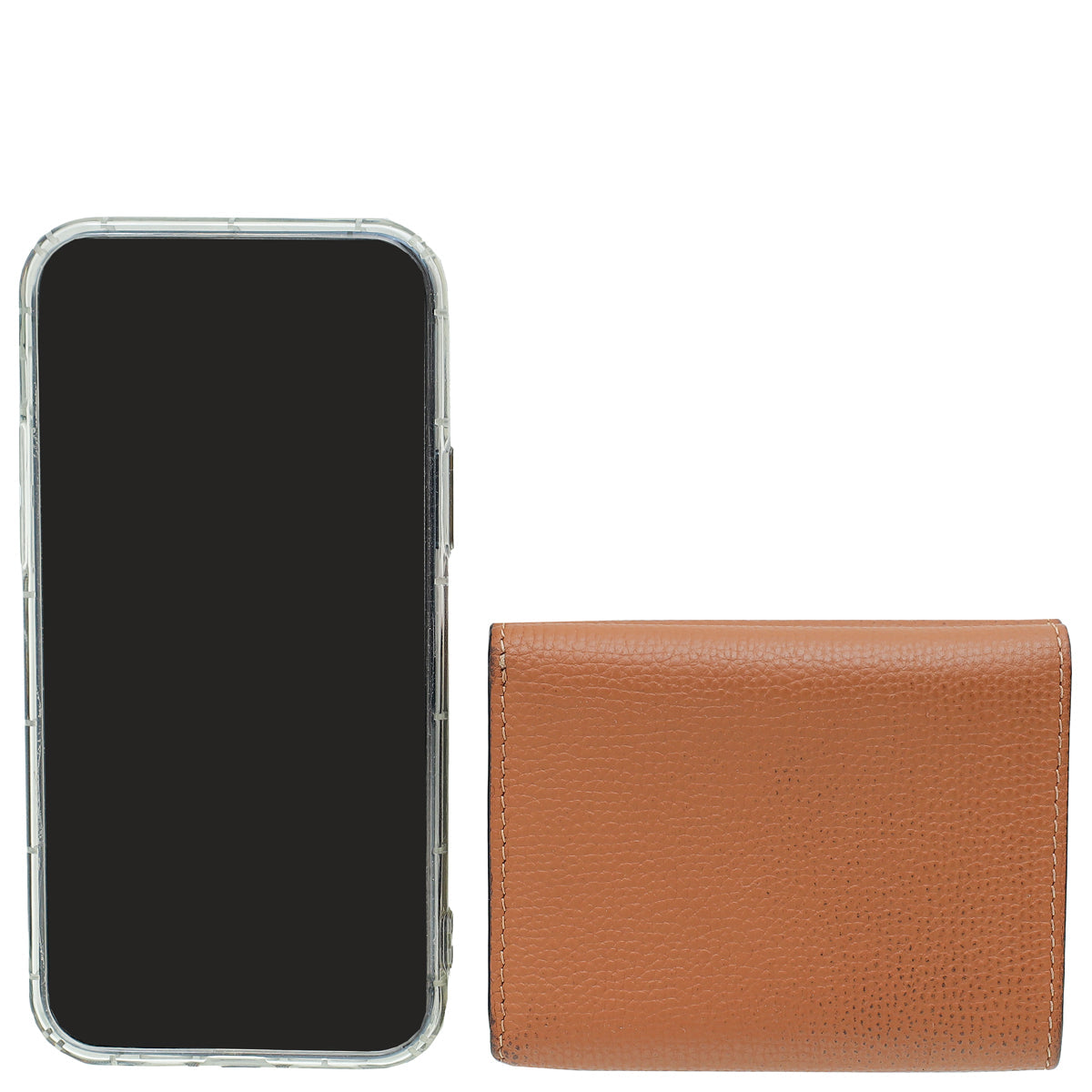 Loewe Tan Anagram Trifold Wallet
