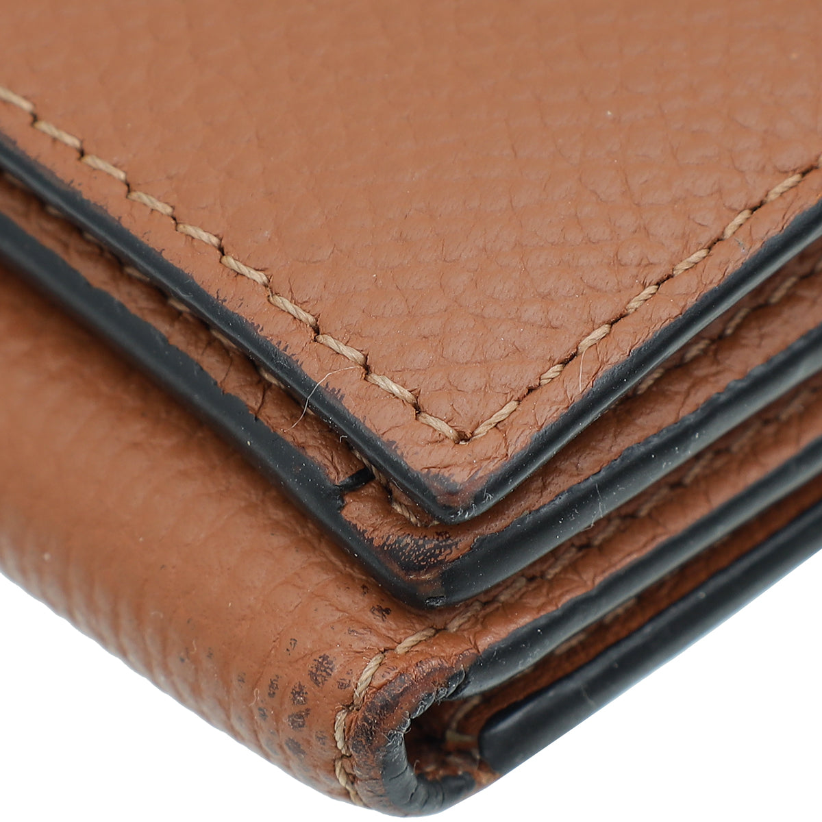 Loewe Tan Anagram Trifold Wallet
