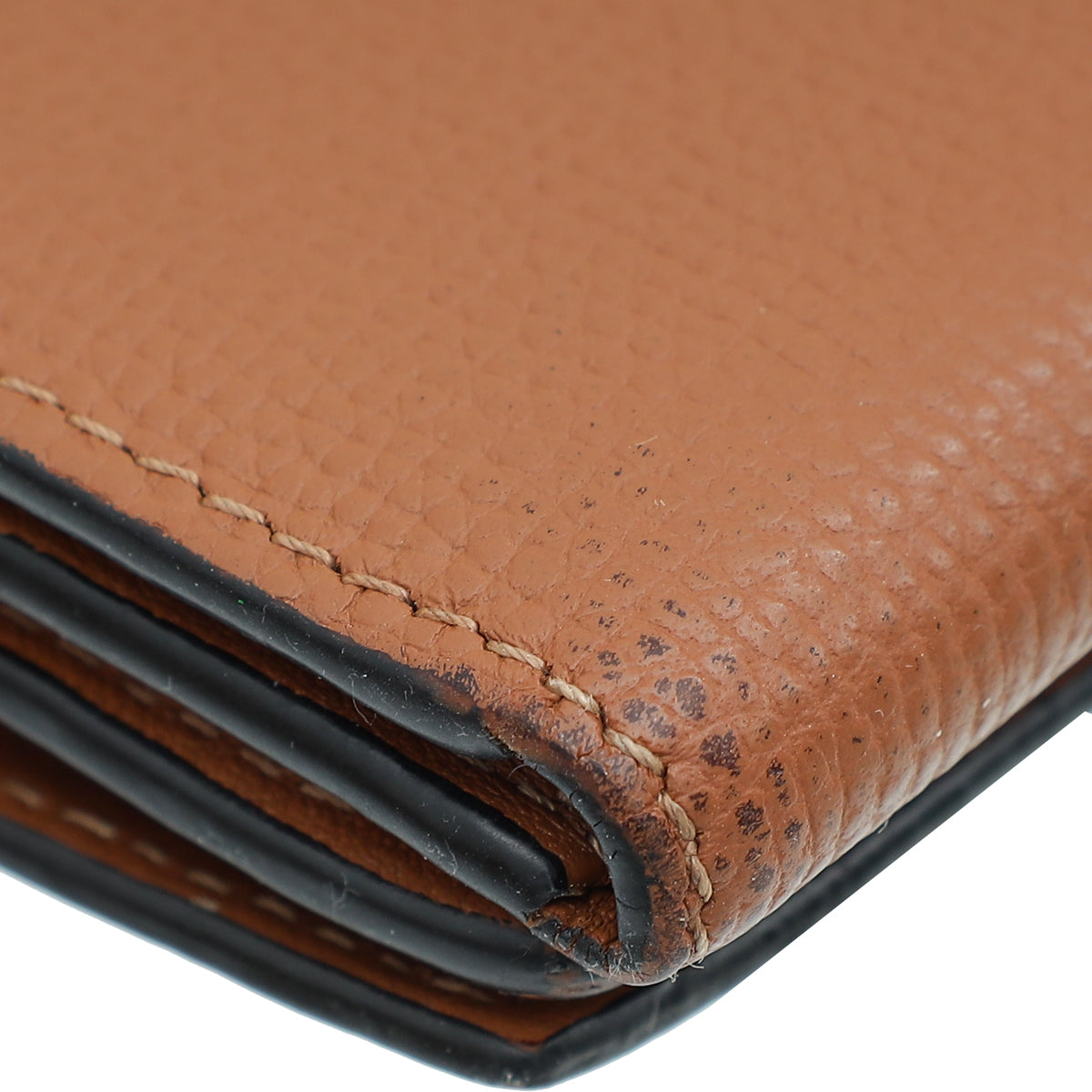 Loewe Tan Anagram Trifold Wallet