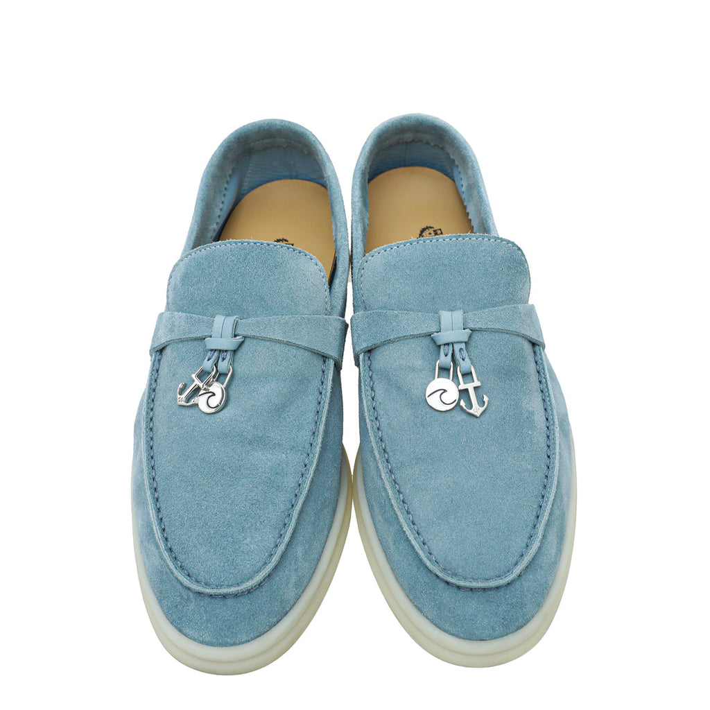 Loro Piana Spring Waterfall Melange L.E Summer On The GO Walk Loafers 36