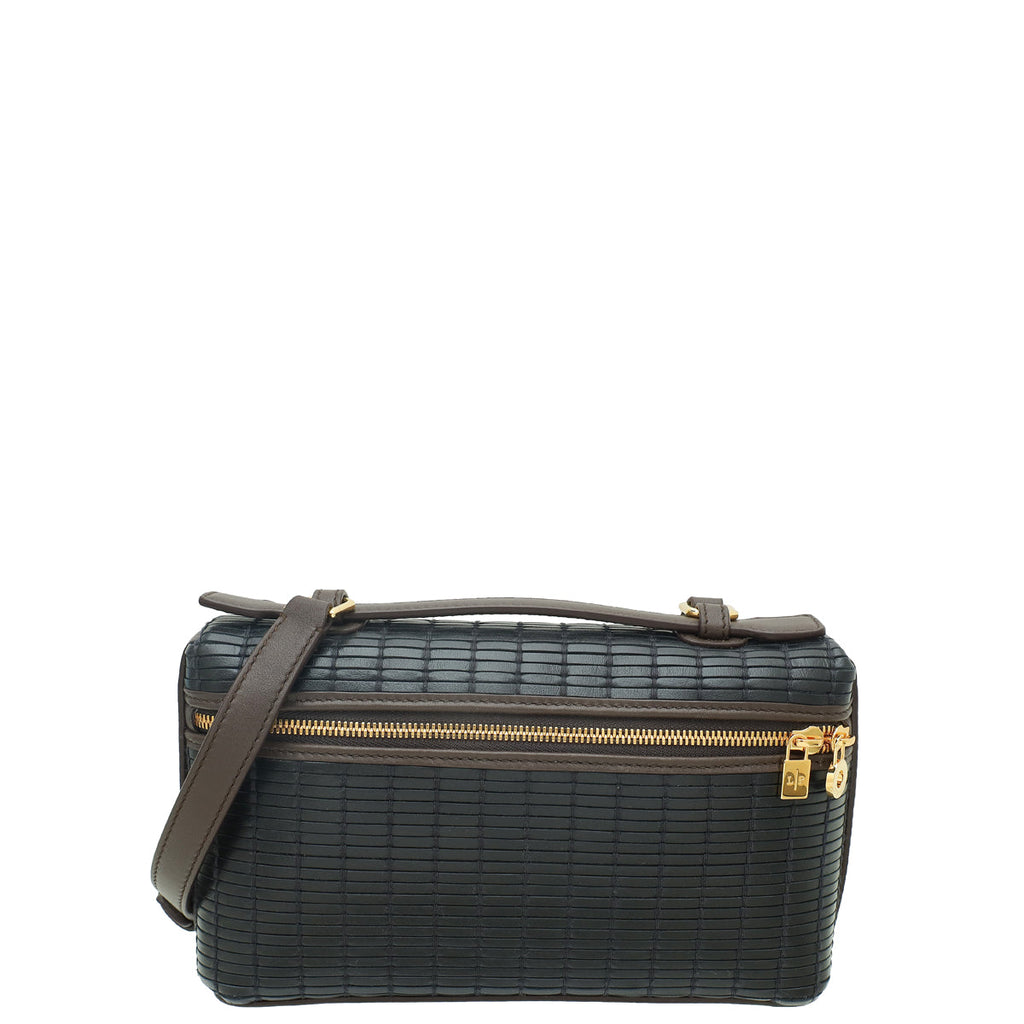 Loro Piana Bicolor Woven Extra Pocket 19 Bag