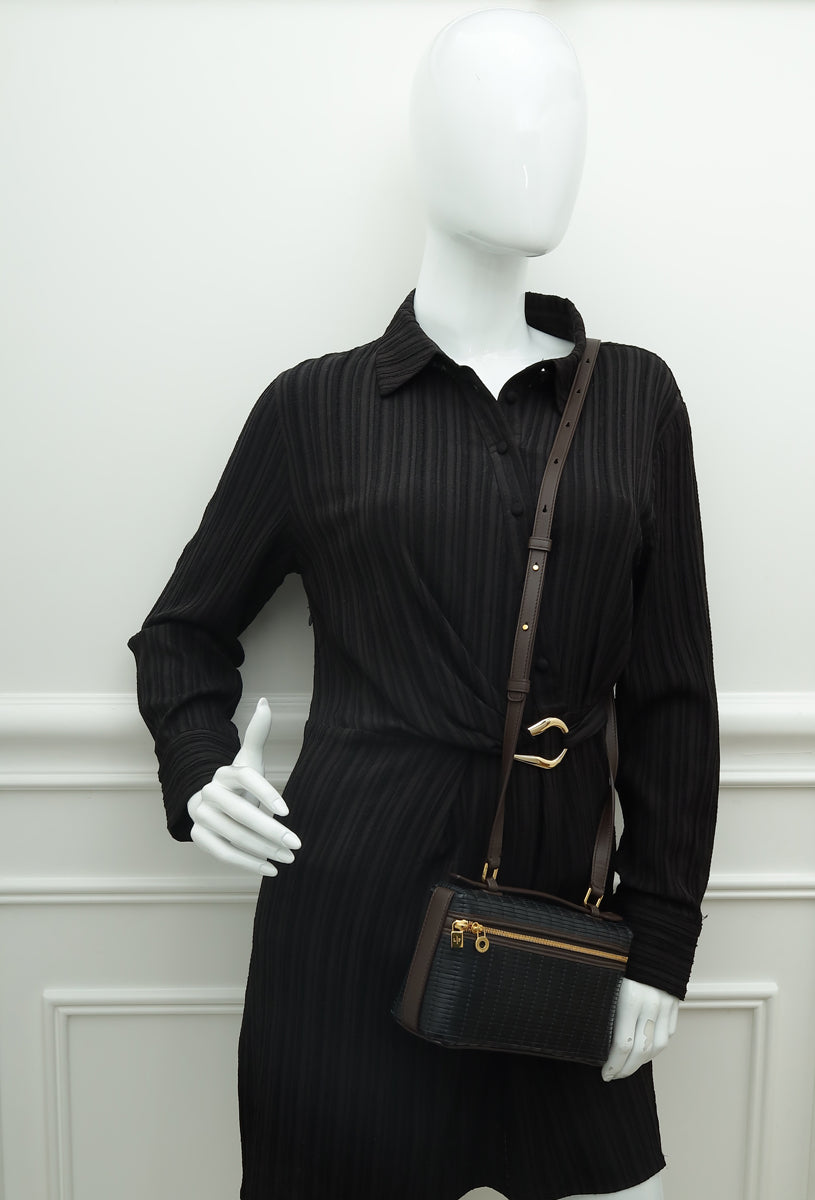 Loro Piana Bicolor Woven Extra Pocket 19 Bag