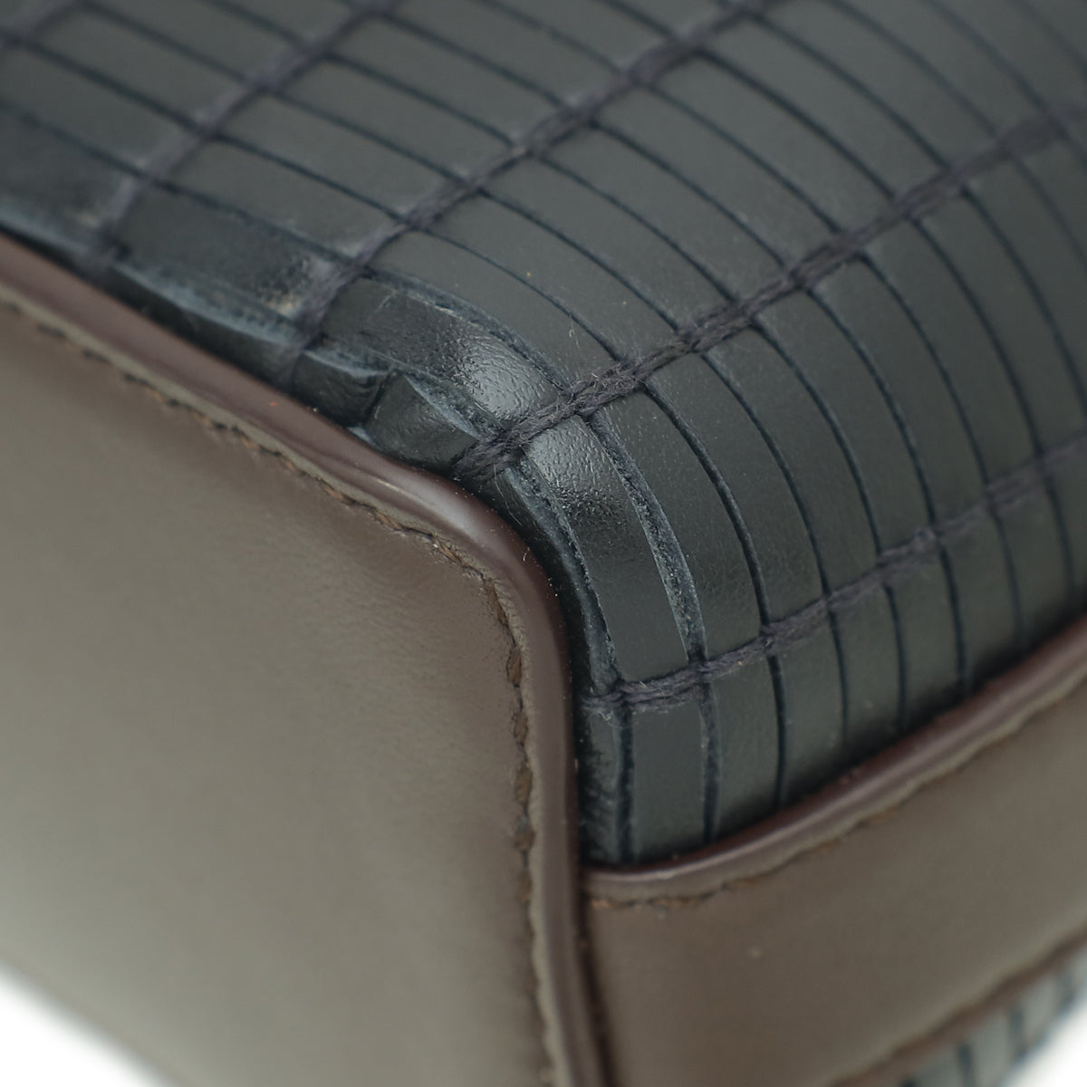 Loro Piana Bicolor Woven Extra Pocket 19 Bag
