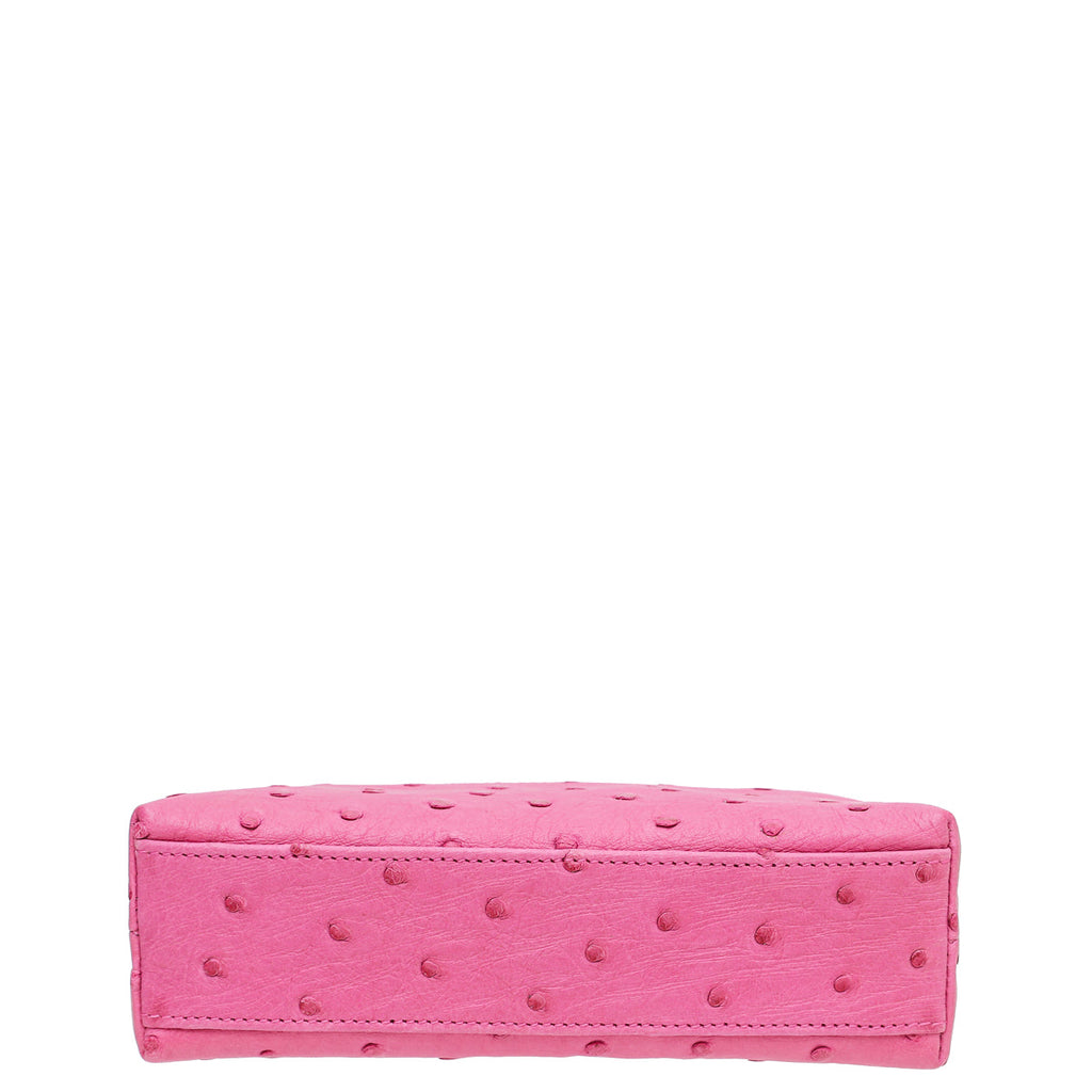 Loro Piana Pink Ostrich L19 Pouch