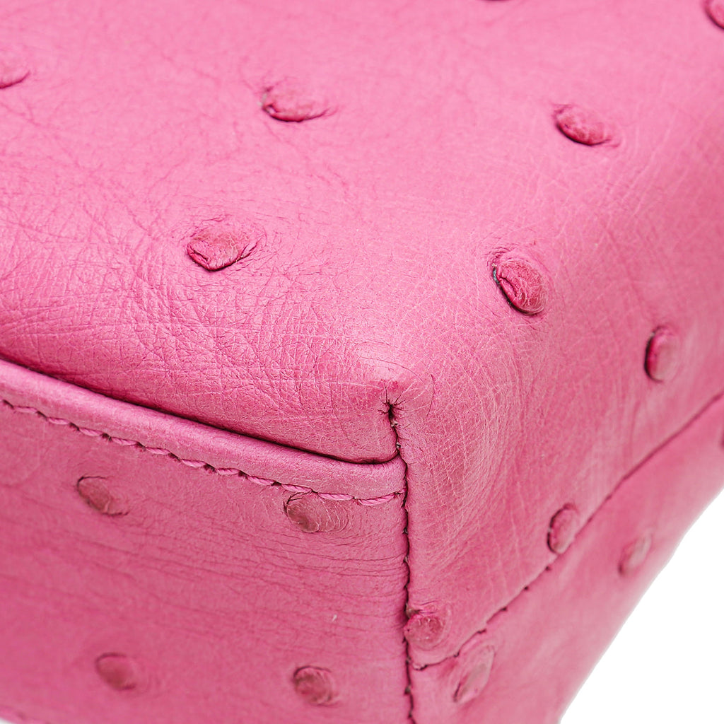 Loro Piana Pink Ostrich L19 Pouch