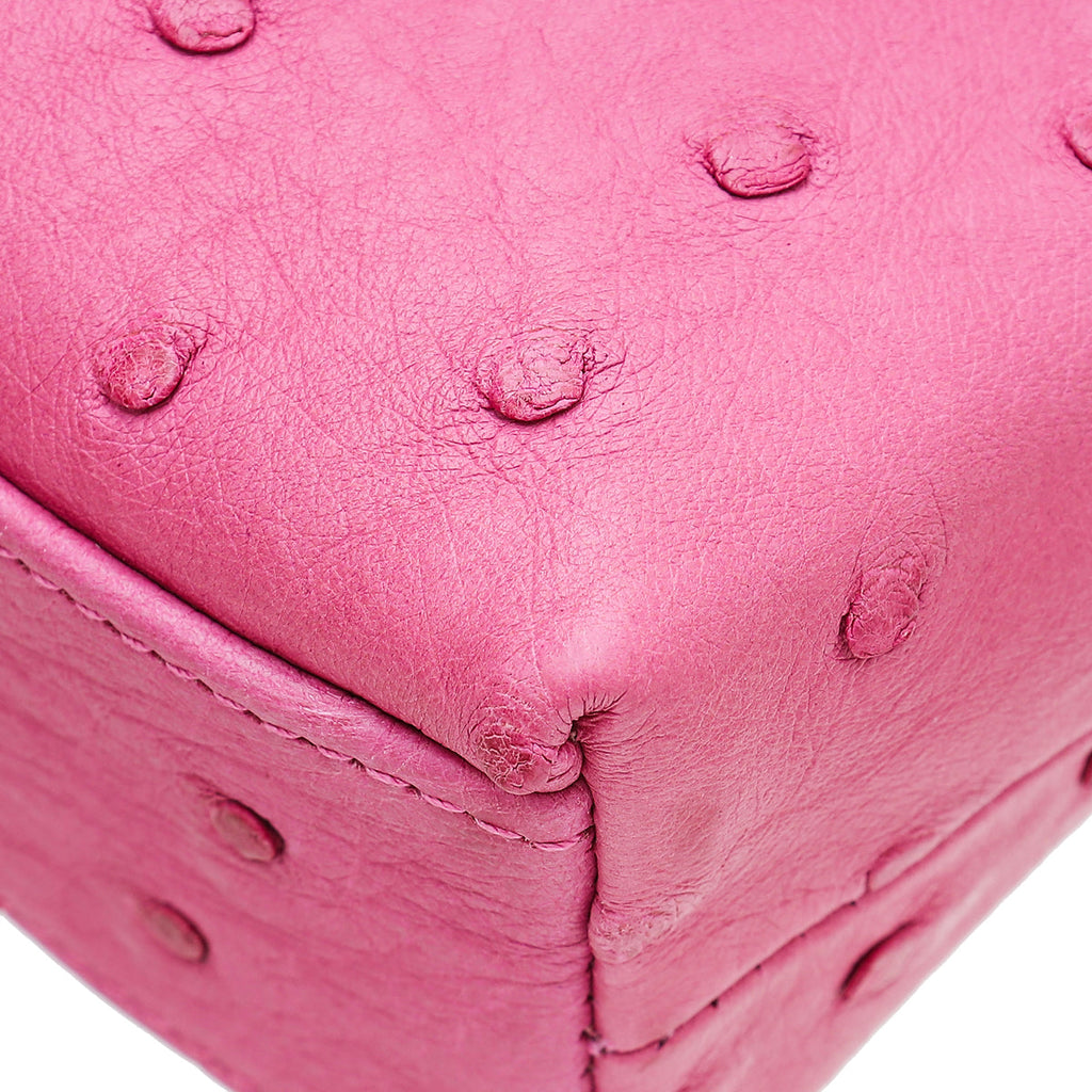 Loro Piana Pink Ostrich L19 Pouch