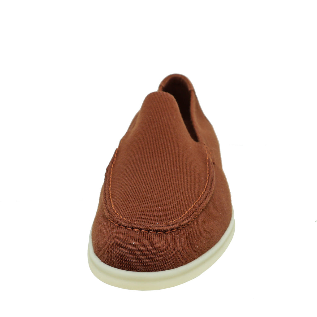 Loro Piana Cuir Summer Walk Knitted Loafers 45
