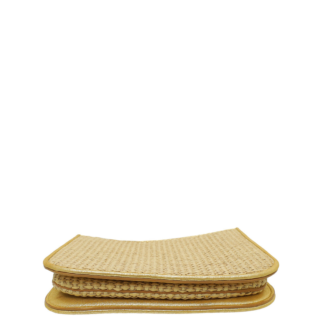 Loro Piana Bicolor Straw My Way Crossbody Bag