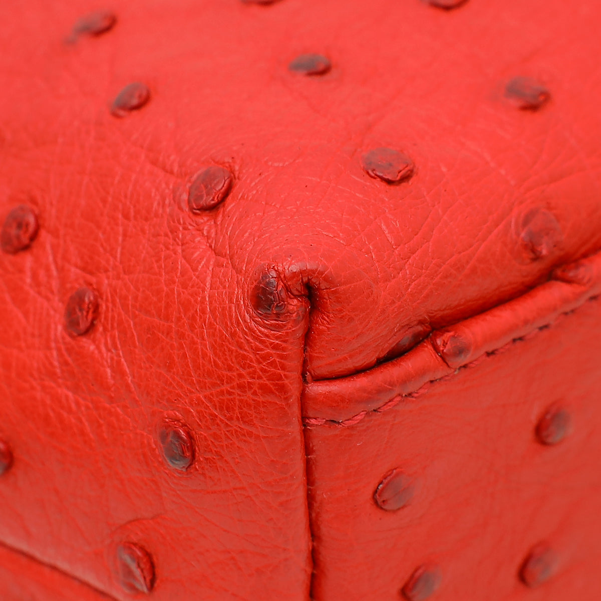 Loro Piana Red Ostrich L19 Pouch