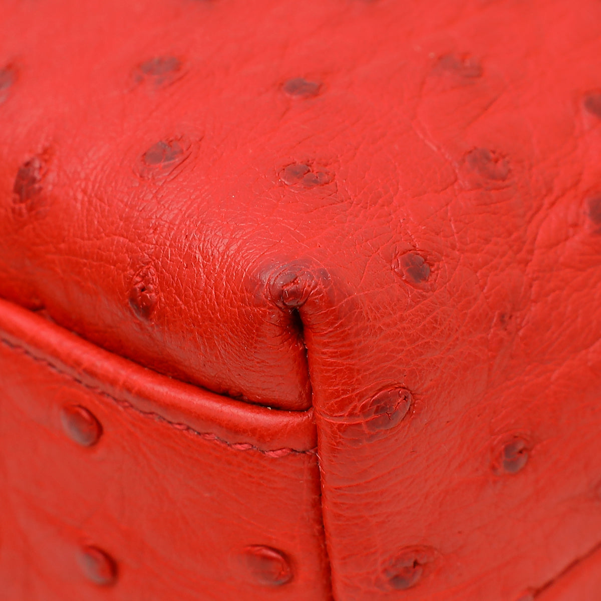 Loro Piana Red Ostrich L19 Pouch