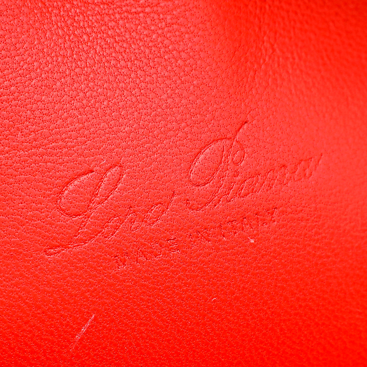 Loro Piana Red Ostrich L19 Pouch