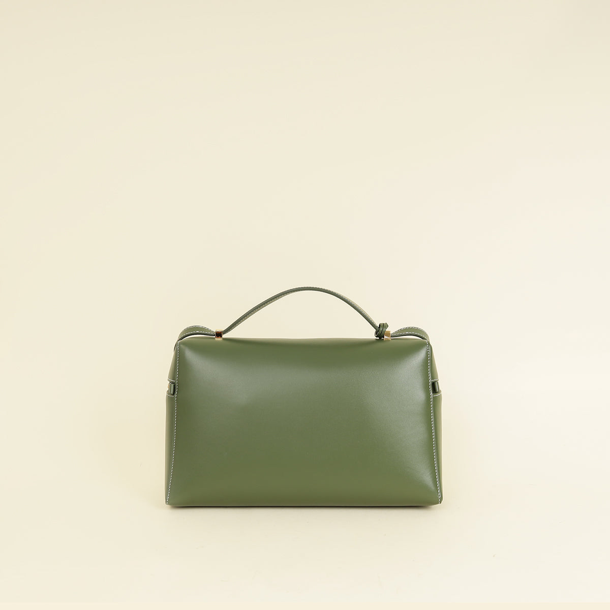 Loro Piana Dark Lichen Green Extra L27 Saddle Bag