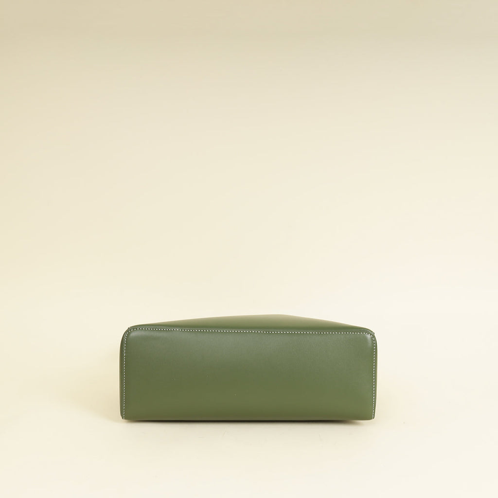 Loro Piana Dark Lichen Green Extra L27 Saddle Bag